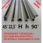 8 Mm Alüminyum Cam Balkon Fitili,100 cm-149 cm arası