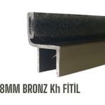 8 mm Bronz Alüminyum Cam Balkon Fitili - 100-119 cm Kh