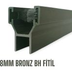 8 mm Bronz Alüminyum Cam Balkon Fitili - 150-179 cm Bh