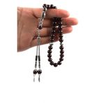 8 mm Küre Kesim Lal ( Garnet ) Doğal Taş Tesbih