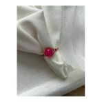 8 Mm Pembe Akik Taşı Bakır Tel Yüzük