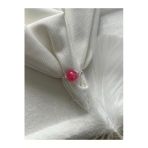 8 Mm Pembe Akik Taşı Gümüş Tel Yüzük