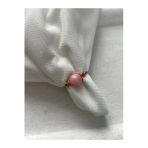 8 Mm Pembe Opal Taşı Ayarlanabilir Bakır Tel Yüzük