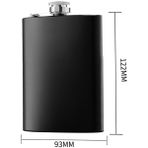 8 Oz Ordu Şişesi Paslanmaz Çelik Viski 168-220 ml Siyah Viski Şişesi Bardak Alkol Hip-Şişesi Alcool Votka Şişeleri Likör Drinkware (Yurt Dışından) - 0,12 L - Renkli