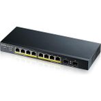 8-Port 10/100/1000 Gigabit Poe Switch | Smartmanaged | Masaüstü/duvar Tipi ve Fansız | 8 Poe + Bağlantı Noktası | 77 Watt | 2 Sfp Bağlantı Noktası | Vlan, Igmp, Qos - standart