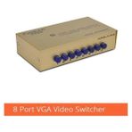 8 Port VGA Switch 8 Cihaz 1 Monitör 8 Kasa 1 Monitör Seçmeli Switch