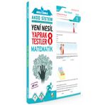 8. Sınıf Akıllı Damla Matematik Yeni Nesil Yaprak Testler Damla Eğitim