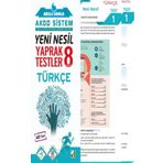 8. Sınıf Akıllı Damla Türkçe Yeni Nesil Yaprak Testler Damla Eğitim