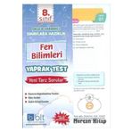 8. Sınıf Fen Bilimleri Yaprak Test-Bulut Eğitim