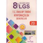 8. Sınıf LGS T.C. İnkılap Tarihi Atatürkçülük 20 Deneme Karekök Yayınları