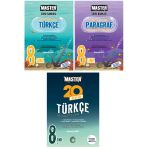 8. Sınıf Master Türkçe Soru Bankası + Paragraf Soru Bankası + 20 Türkçe Denemesi (3 Kitap)