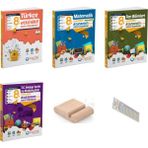 8.sınıf Matematik Türkçe Fen Inkılap Etkinlikli Kazanım Sıralı Soru Bankası+Telefon Tutucu+Soru Çözüm Ayıracı - LGS Hazırlık