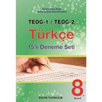 8. Sınıf TEOG-1 TEOG-2 Türkçe 15 li Deneme Seti - Palme Yayınları Komisyon