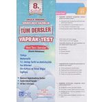 8. Sınıf Tüm Dersler Yaprak Test-Bulut Eğitim