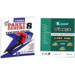 8. Sınıf Turbo 5'li Paket Deneme ve Türkçe Fark Var Kazanım Takip Denemeleri