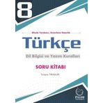 8. Sınıf Türkçe Dil Bilgisi ve Yazım Kuralları Soru Kitabı Palme Yayınları