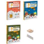 8.sınıf Türkçe Fen Matematik Etkinlikli Kazanım Sıralı Soru Bankası+Telefon Tutucu+Soru Çözüm Ayıracı - LGS Hazırlık