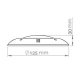 8 Watt Smd LED Turkuaz Mini Sıva Üstü Havuz Lambası Tenda
