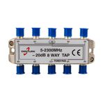 8 Yollu Uydu Dağıtıcı (Tap Switch) 1/8 – 5-2300 MHz, -25 dB, Yüksek Ekranlamalı Splitter