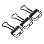 80 Adet şık Içi boş Klipler Ofis Ve çalışma Için güçlü Metal Kelepçeler (GOLD) (BLACK)