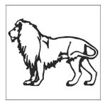 80 cm Aslan Folyo Sticker