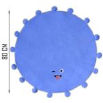 80 cm Bebek Oyun Halısı,Oyun Matı,Bebek Oyun Matı,Yer Matı,Çocuk Oyun Alanı,Çocuk Oyun Halısı,Yürüme Minderi,Bebek Halısı (Mavi)