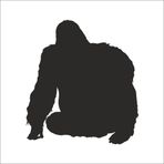 80 cm Goril Folyo Sticker