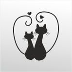 80 cm Kediler Folyo Sticker