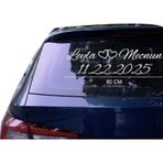 80 Cm Kişiye Özel Gelin Arabası Cam Yazı Düğün Nikah Sticker Yapıştırma Çok Renkli
