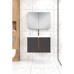 80 cm Lavina Banyo Dolabı - Antrasit