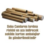 80 cm Montajlı Infrared Ufo Isıtıcı Elektrikli Soba Camı Porselen Başlıklı 23 mm