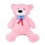 80 cm Papyonlu Sevimli Peluş Şaşkın Ayı - Sevgiliye Özel Hediyelik Oyuncak - 3 Renk Seçeneği İle (Kahve)