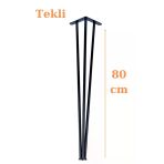 80 Cm Petek Üstü Raf & Dresuar Ayağı Metal Profil Boru Firkete Ayak Yüksek Bar Masası - Pingolu