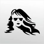 80 cm Rüzgar Kızı Folyo Sticker