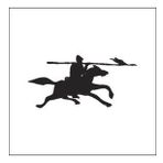 80 cm Savaşçı Folyo Sticker