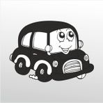80 cm Tatlı Araba Folyo Sticker