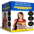 80 Günde İngilizce Öğreten Eğitim Seti - Enine Boyuna Eğitim