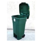 80 Litre Kapasiteli Büyük Boy Pedallı Çöp Kovası Kapaklı Ve Tekerlekli Çöp Konteyneri 80 litre Çöp Konteyneri