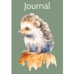 80 Page Dot Grid Journal with Zentangles - Hedgehog Cover