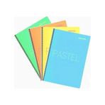 80 Sayfa Kareli Pastel Defter 4 Adet Karışık Renk