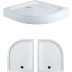 80 x 110 Asimetrik Oval Panelli Duş Teknesi H:17 cm