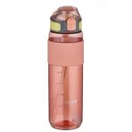 800 Ml Taşıma Kulplu Su Matarası, Pembe Renk Ve Ölçü Skalası