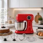 8000. Emsan Bella Gusto Pro Dijital Ekranlı Stand Mikser Kırmızı 1500W