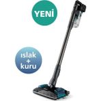 8000 Serisi Aqua Plus Dikey Süpürge, 80 Dakika Çalışma, Mop ve Kuru Özellik, Akıllı Başlık - Altın