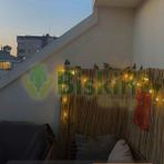 80CM Yükseklik x 400CM Genişlik Bambu Kamış Hasır Çit Dekoratif Bahçe Balkon ve Duvar Çiti Reed Fence