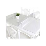80x120 Şeffaf Pvc Masa Örtüsü 2,5 Mm Masa Koruyucu Saydam Renk Masa Sehpa Için Kolay Temizlik