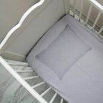 80x130 Lastikli Ranforce Bebek Çarşaf Takımı - Gri