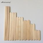 80X13MM 50 Adet Çikolatalı Dondurma Çubukları Doğal Ahşap Popsicle Cakesicle Sopa Silikon Kalıp Için El Yapımı Buz Lolly Lolipop Araçları (Yurt Dışından) - Renkli