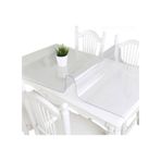 80x160 Şeffaf Pvc Masa Örtüsü 2,5 Mm Masa Koruyucu Saydam Renk Masa Sehpa İçin Kolay Temizlik