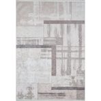80x200 cm Belzyce Krem Modern Yün El Dokuma Modern Geometrik Etnik Eskitme Desenli Boho Oturma Odası Salon Yolluk Koridor Mutfak Halısı